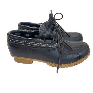 L.L. Bean Black Bean Boots Low Side Waterproof Women’s Duck Boots Size 6